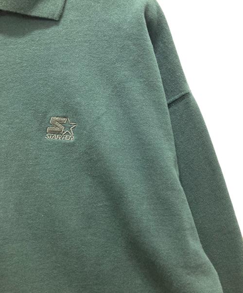 STARTER（スターター）STARTER (スターター) FREAK'S STORE (フリークストア) 長袖ポロシャツ グリーン サイズ:Mの古着・服飾アイテム