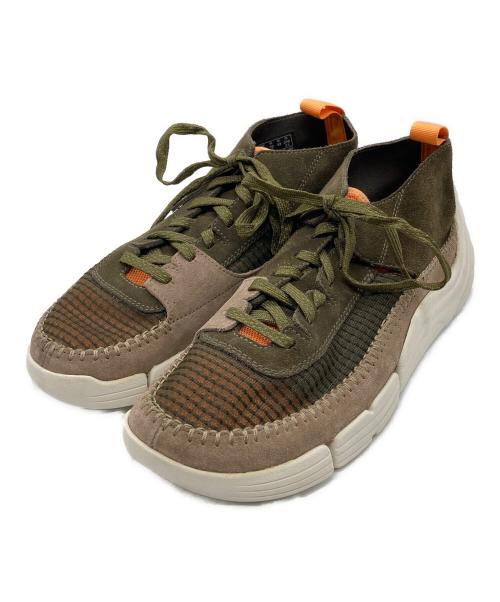CLARKS（クラークス）CLARKS (クラークス) ローカットスニーカー カーキ サイズ:27の古着・服飾アイテム