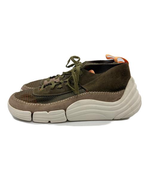CLARKS（クラークス）CLARKS (クラークス) ローカットスニーカー カーキ サイズ:27の古着・服飾アイテム