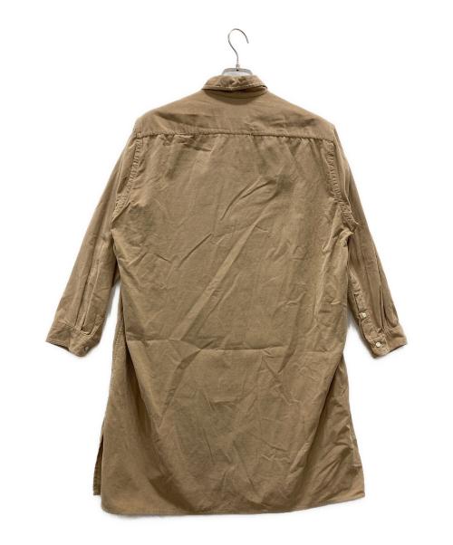 SHIPS（シップス）SHIPS (シップス) GITMAN BROS (ギットマンブラザーズ) コーデュロイシャツワンピース ベージュ サイズ:Mの古着・服飾アイテム