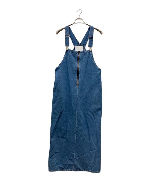 SHIPS（シップス）SHIPS (シップス) フロントジップジャンパースカート インディゴ サイズ:Fの古着・服飾アイテム