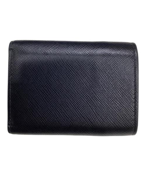 PRADA（プラダ）PRADA (プラダ) 3つ折り財布 ブラックの古着・服飾アイテム