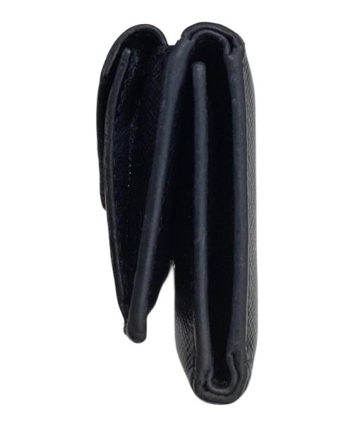 PRADA（プラダ）PRADA (プラダ) 3つ折り財布 ブラックの古着・服飾アイテム