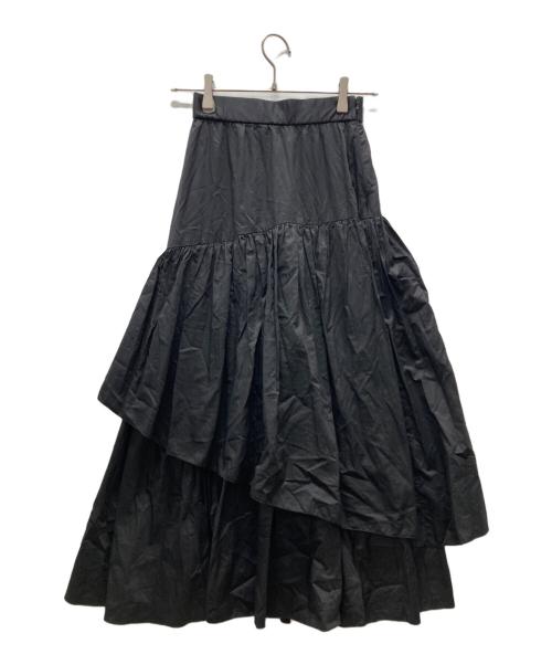 Snidel（スナイデル）Snidel (スナイデル) ティアードボリュームスカート ブラック サイズ:00の古着・服飾アイテム