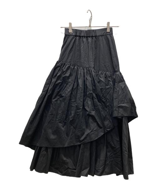 Snidel（スナイデル）Snidel (スナイデル) ティアードボリュームスカート ブラック サイズ:00の古着・服飾アイテム