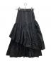 Snidel（スナイデル）の古着「ティアードボリュームスカート」｜ブラック