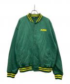 X-LARGEエクストララージ）の古着「スタジャン」｜グリーン