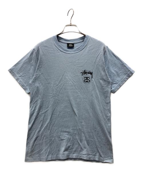 stussy（ステューシー）stussy (ステューシー) 両面ロゴTシャツ スカイブルー サイズ:Sの古着・服飾アイテム
