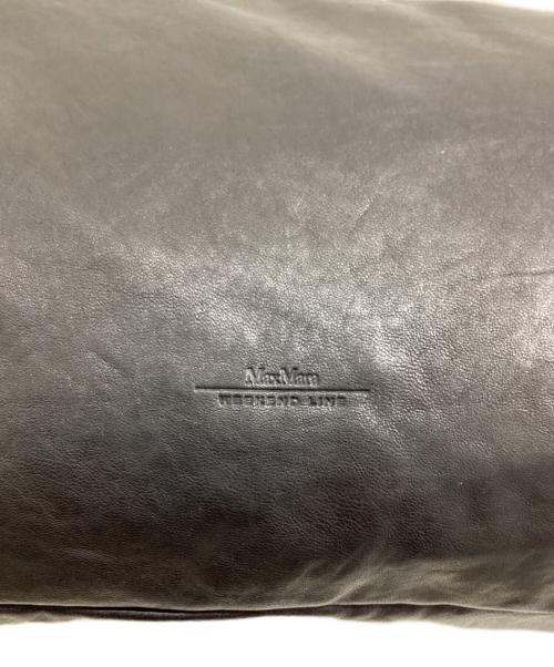 Max Mara WEEK END LINE（マックスマーラ ウイークエンドライン）Max Mara WEEK END LINE (マックスマーラ ウイークエンドライン) ラムレザーバッグ ブラックの古着・服飾アイテム