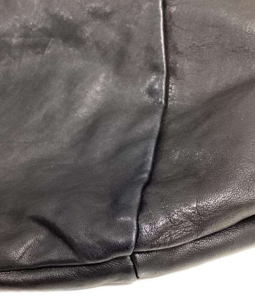 Max Mara WEEK END LINE（マックスマーラ ウイークエンドライン）Max Mara WEEK END LINE (マックスマーラ ウイークエンドライン) ラムレザーバッグ ブラックの古着・服飾アイテム