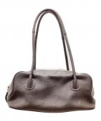 土屋鞄ツチヤカバン）の古着「ミニボストンバッグ」｜ブラウン