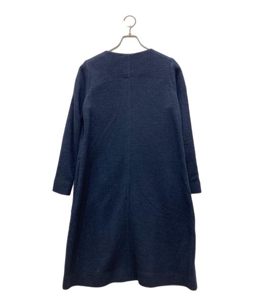 45R（フォーティファイブ・アール）45R (フォーティファイブ・アール) ノーカラーコート ネイビー サイズ:Sの古着・服飾アイテム