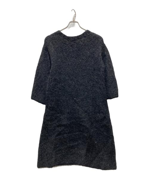 45R（フォーティファイブ・アール）45R (フォーティファイブ・アール) アルパカ混ニットワンピース グレーの古着・服飾アイテム