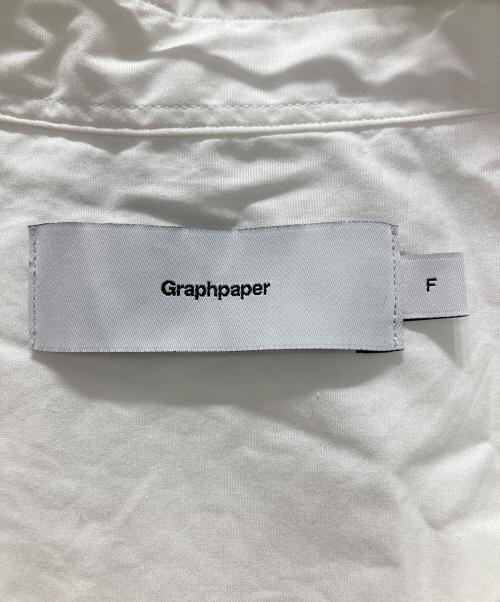 Graphpaper（グラフペーパー）Graphpaper (グラフペーパー) BROAD S/S OVERSIZED REGULAR COLLAR SHIRT ホワイト サイズ:Fの古着・服飾アイテム