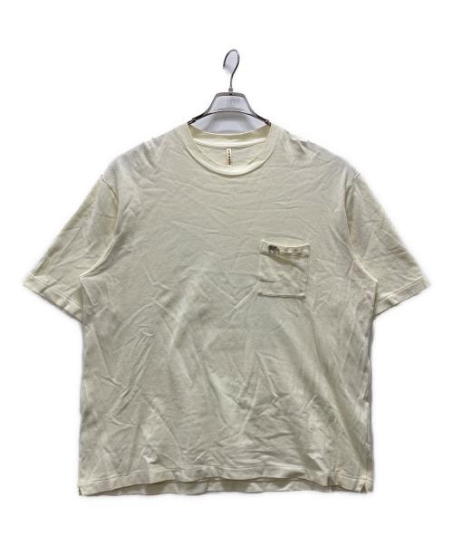 SCYEBASICS（サイベーシックス）SCYEBASICS (サイベーシックス) 鹿の子Tシャツ アイボリー サイズ:40の古着・服飾アイテム