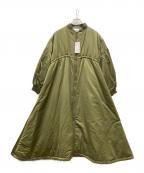 CAROLINA GLASERカロリナ グレイサー）の古着「ミリタリー ボリューム ロングコート」｜グリーン