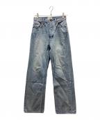 Sea Room lynnシールームリン）の古着「Organic cottonベーシック デニムパンツ」｜ブルー