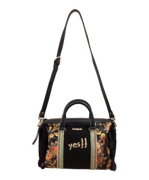 Desigual（デシグアル）Desigual (デシグアル) 2WAYバッグ ブラックの古着・服飾アイテム