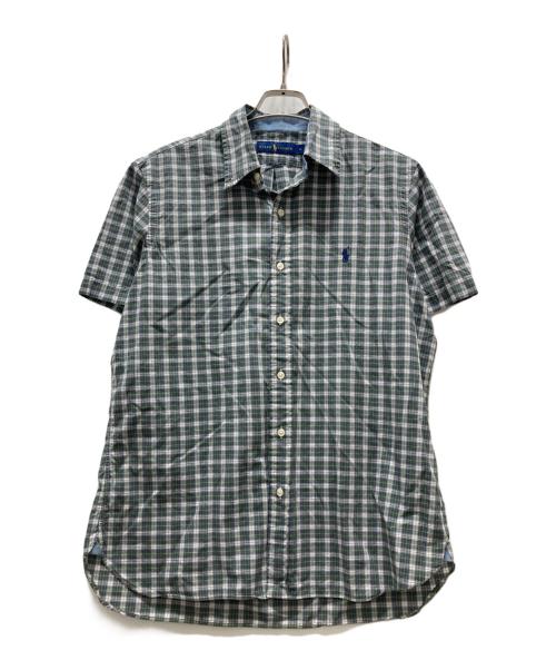 RALPH LAUREN（ラルフローレン）RALPH LAUREN (ラルフローレン) 半袖チェックシャツ グリーン サイズ:Mの古着・服飾アイテム