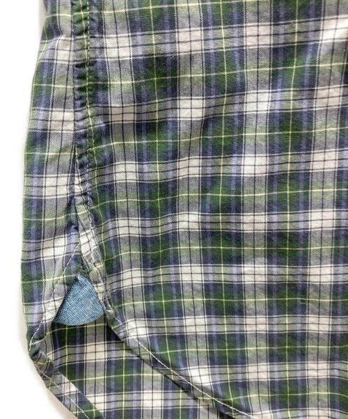 RALPH LAUREN（ラルフローレン）RALPH LAUREN (ラルフローレン) 半袖チェックシャツ グリーン サイズ:Mの古着・服飾アイテム