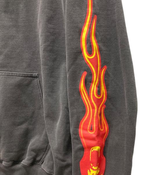 X-LARGE（エクストララージ）X-LARGE (エクストララージ) ピグメントダイ パフロゴ パーカー グレー サイズ:Mの古着・服飾アイテム