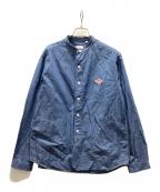 DANTONダントン）の古着「バンドカラーデニムシャツ」｜インディゴ
