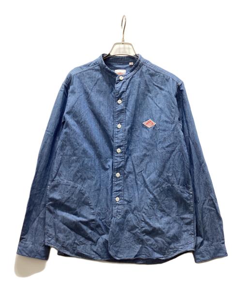 DANTON（ダントン）DANTON (ダントン) バンドカラーデニムシャツ インディゴ サイズ:40の古着・服飾アイテム