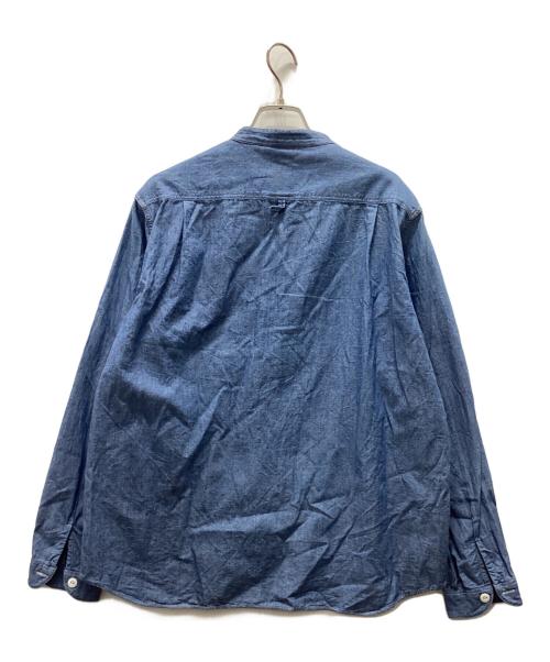 DANTON（ダントン）DANTON (ダントン) バンドカラーデニムシャツ インディゴ サイズ:40の古着・服飾アイテム