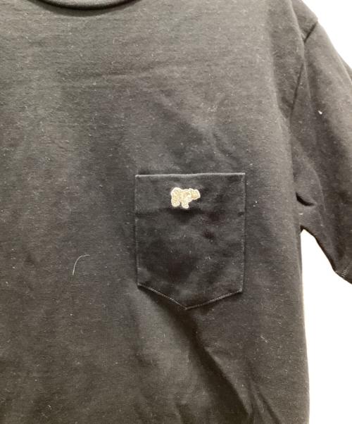 SCYEBASICS（サイベーシックス）SCYEBASICS (サイベーシックス) ポケットロゴTシャツ ブラック サイズ:40の古着・服飾アイテム