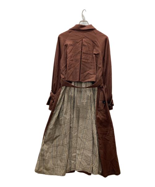 moussy（マウジー）moussy (マウジー) 切替コート ブラウン サイズ:1の古着・服飾アイテム