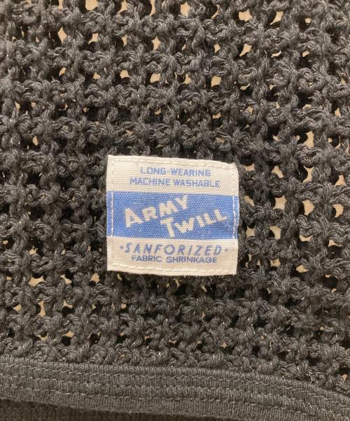 ARMY TWILL（アーミーツイル）ARMY TWILL (アーミーツイル) Cotton Mesh T-shirts ブラック サイズ:Sの古着・服飾アイテム