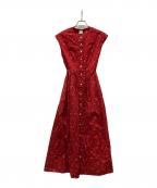 fig LONDONフィグロンドン）の古着「ノースリーブワンピース」｜レッド