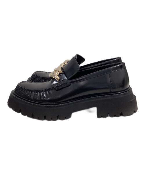 Salvatore Ferragamo（サルヴァトーレ フェラガモ）Salvatore Ferragamo (サルヴァトーレ フェラガモ) INGRID ローファー ブラック サイズ:6の古着・服飾アイテム