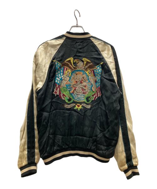 rouge dragon（ルージュドラゴン）rouge dragon (ルージュドラゴン) 刺繍スカジャン ブラック サイズ:Lの古着・服飾アイテム