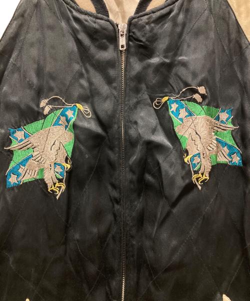 rouge dragon（ルージュドラゴン）rouge dragon (ルージュドラゴン) 刺繍スカジャン ブラック サイズ:Lの古着・服飾アイテム