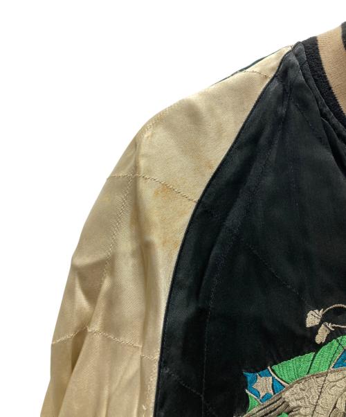 rouge dragon（ルージュドラゴン）rouge dragon (ルージュドラゴン) 刺繍スカジャン ブラック サイズ:Lの古着・服飾アイテム