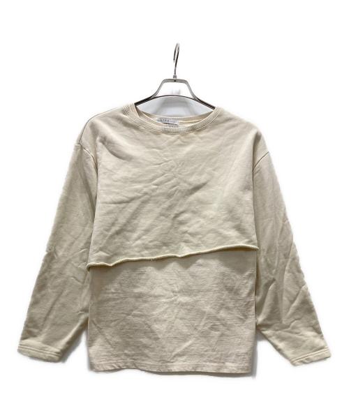 ETRE TOKYO（エトレトウキョウ）ETRE TOKYO (エトレトウキョウ) スリットスリーブ2ピーススウェット アイボリー サイズ:FREEの古着・服飾アイテム