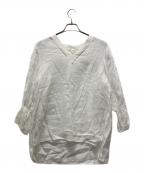 23区×LIBECOニジュウサンク×リベコ）の古着「フレア袖ブラウスワンピース」｜ホワイト