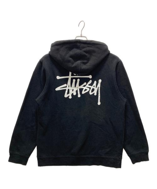 stussy（ステューシー）stussy (ステューシー) プルオーバーパーカー ブラック サイズ:Mの古着・服飾アイテム