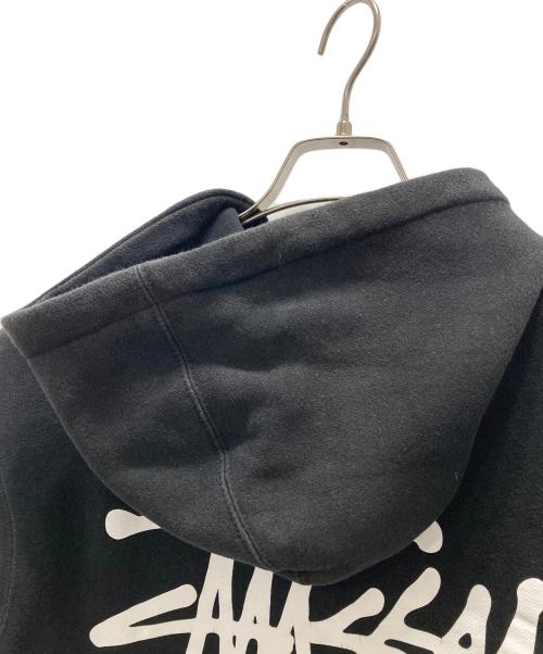 stussy（ステューシー）stussy (ステューシー) プルオーバーパーカー ブラック サイズ:Mの古着・服飾アイテム