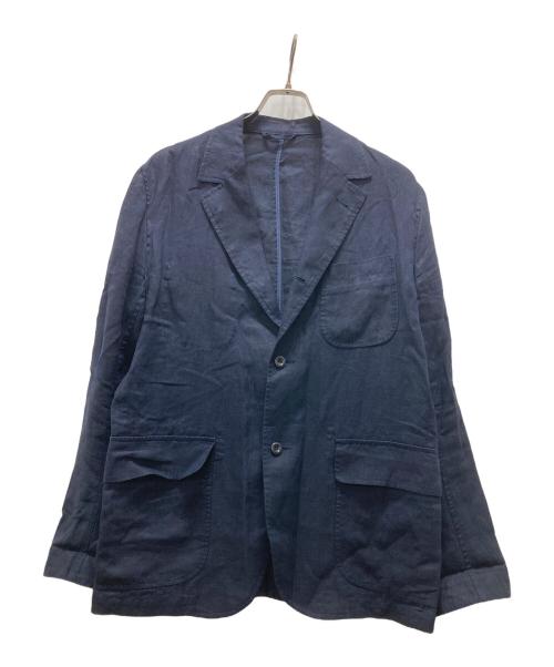 J.PRESS（ジェイプレス）J.PRESS (ジェイプレス) 段返3Bテーラードジャケット ネイビー サイズ:Lの古着・服飾アイテム