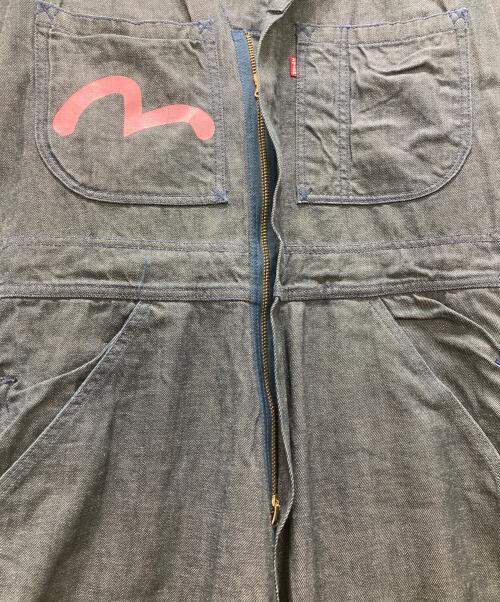 EVISU（エヴィス）EVISU (エヴィス) 新恵美寿神頭カモメペイントオールインワン/つなぎ ネイビー サイズ:42の古着・服飾アイテム