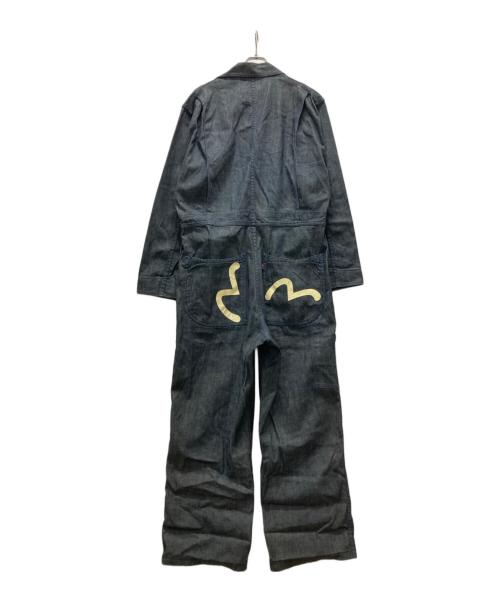 EVISU（エヴィス）EVISU (エヴィス) 新恵美寿神頭カモメペイントオールインワン/つなぎ ネイビー サイズ:42の古着・服飾アイテム