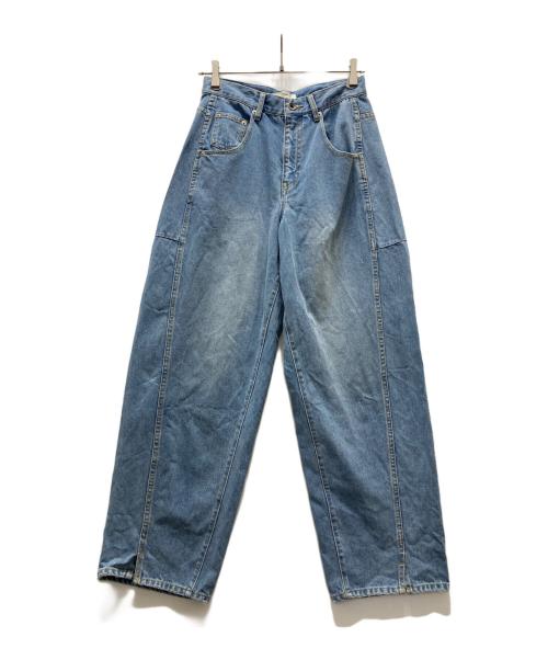 Eongul（ヨングル）Eongul (ヨングル) Curvy Denim/デニムパンツ インディゴ サイズ:Mの古着・服飾アイテム