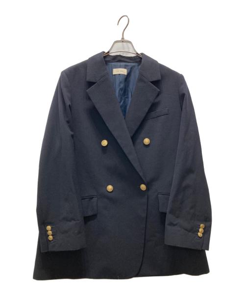 DES PRES（デ プレ）DES PRES (デ プレ) ハードウールオックスフォード ダブルブレストジャケット ネイビー サイズ:FREEの古着・服飾アイテム