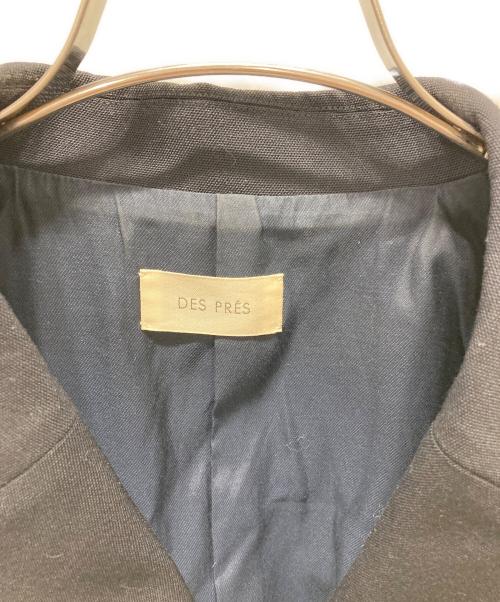DES PRES（デ プレ）DES PRES (デ プレ) ハードウールオックスフォード ダブルブレストジャケット ネイビー サイズ:FREEの古着・服飾アイテム