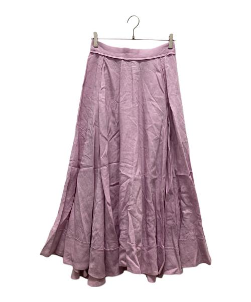 MADISON BLUE（マディソンブルー）MADISON BLUE (マディソンブルー) リネンサーキュラースカート ピンク サイズ:Mの古着・服飾アイテム