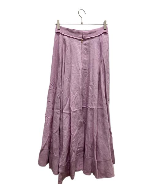 MADISON BLUE（マディソンブルー）MADISON BLUE (マディソンブルー) リネンサーキュラースカート ピンク サイズ:Mの古着・服飾アイテム