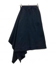 HYKE（ハイク）の古着「アシンメトリースカート」｜ブラック