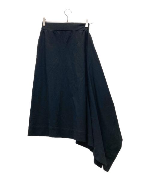 HYKE（ハイク）HYKE (ハイク) アシンメトリースカート ブラック サイズ:2の古着・服飾アイテム